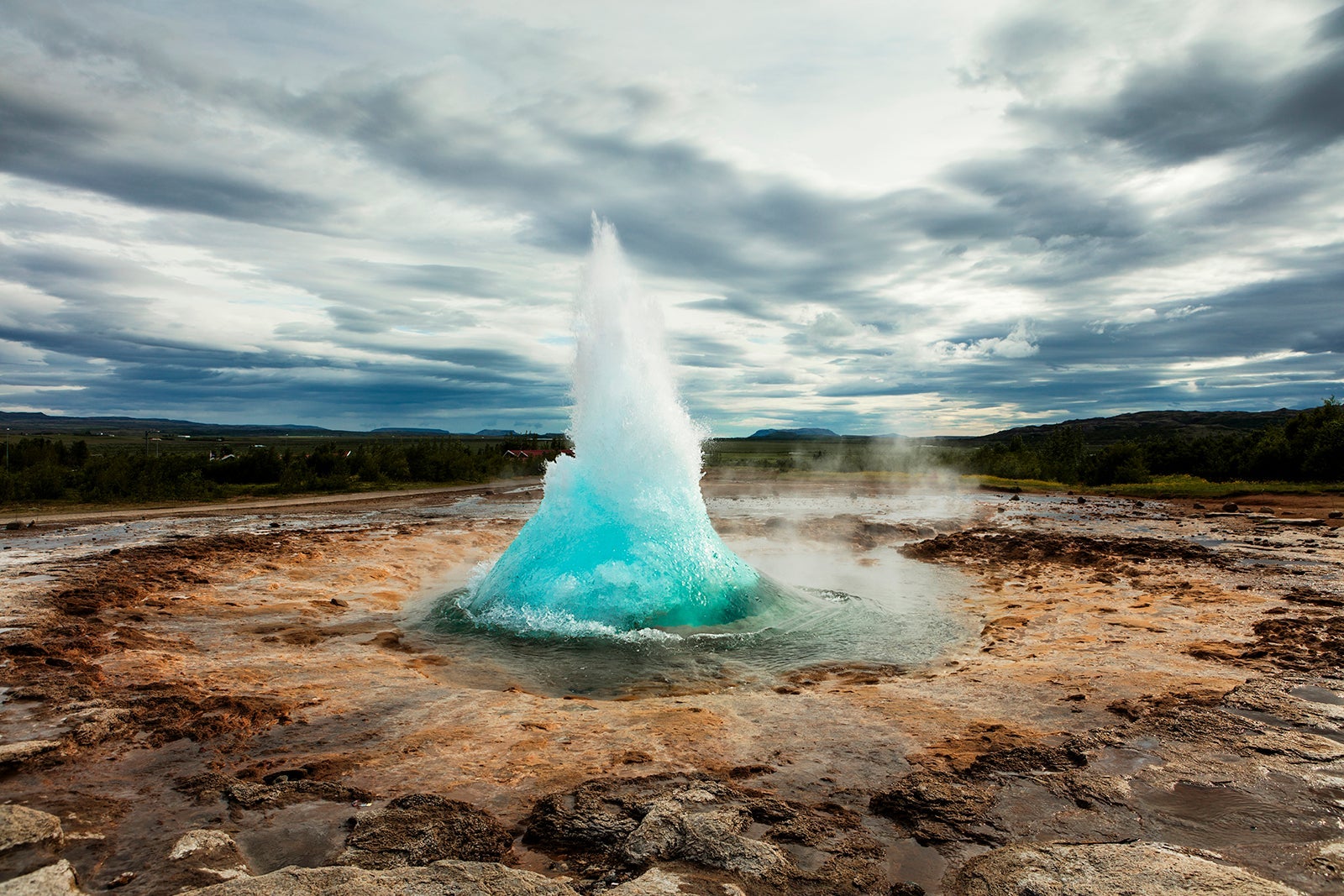 Strokkur geysir in the golden circle. (Photo by Roc Canals Photography/ Getty Images)