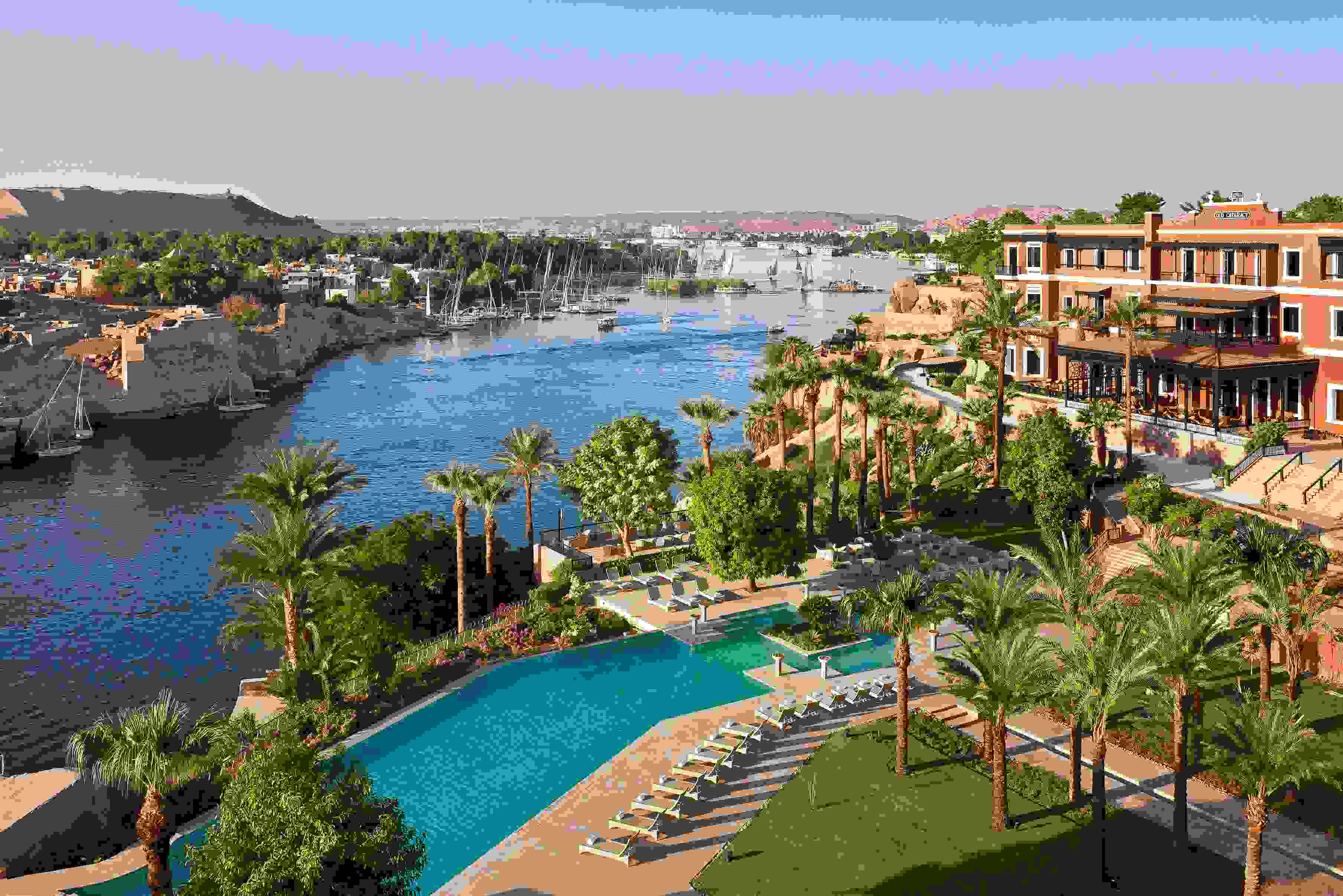 The Sofitel Legend Old Cataract Hotel is a grand dame with fantastic views of the Nile. Photo by Fabrice Rembert