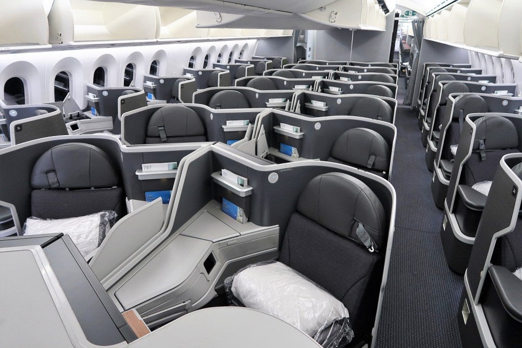 American Airlines 787 business class
