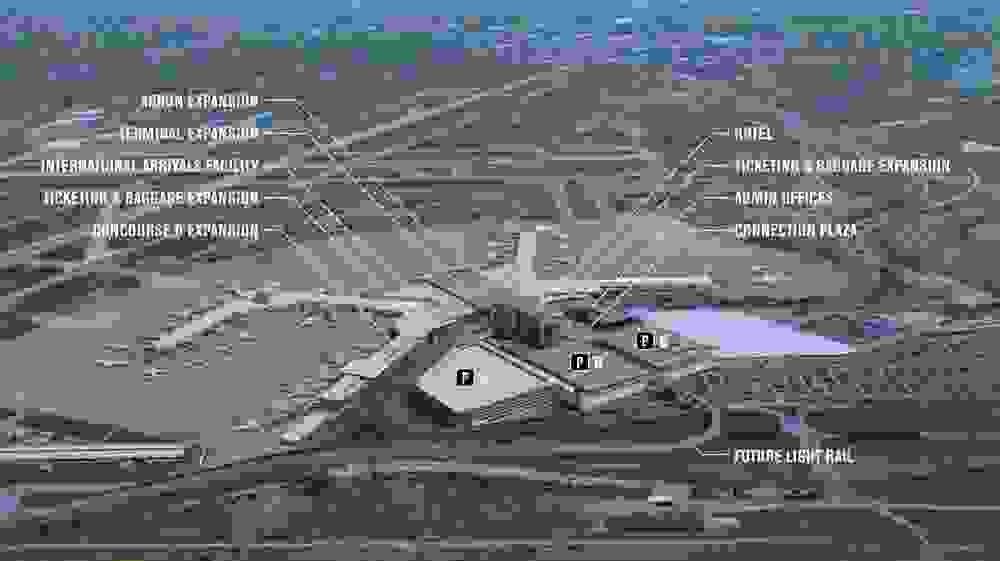 Nashville International Airport's "BNA Vision" expansion plans. (Image courtesy of Nashville Airport)