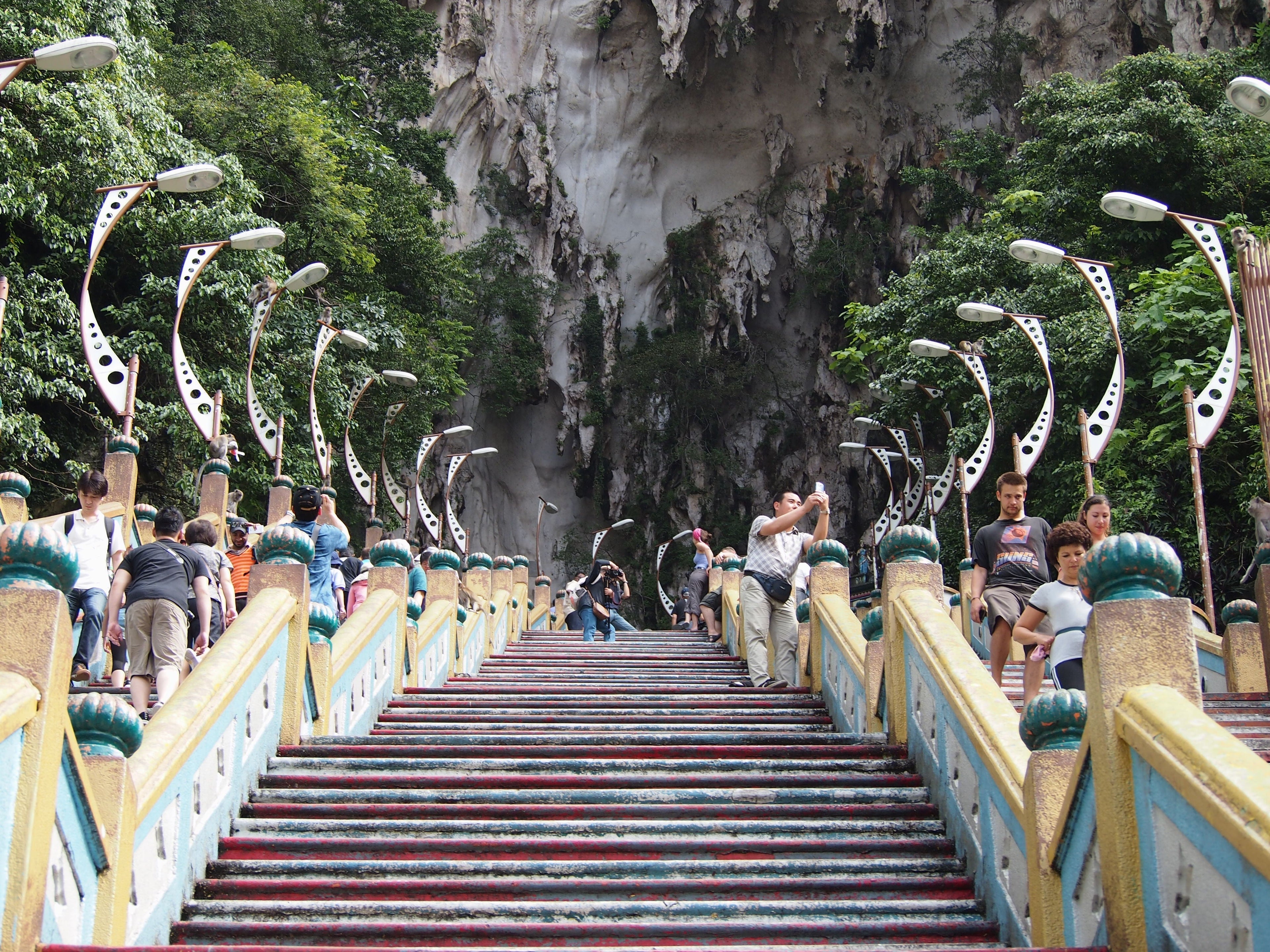The steps up to the Batu Caves