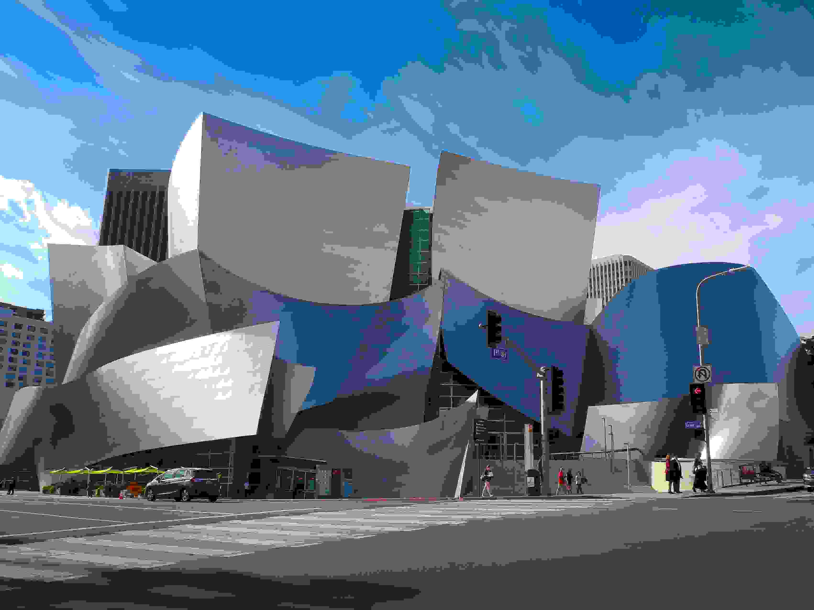 Walt Disney Concert Hall is a major component in the Los Angeles Music Center complex. (Photo courtesy of sharadraval)