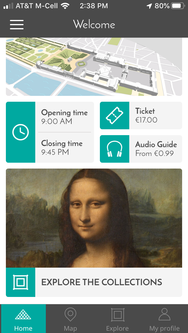 The Louvre museum has a terrific app.