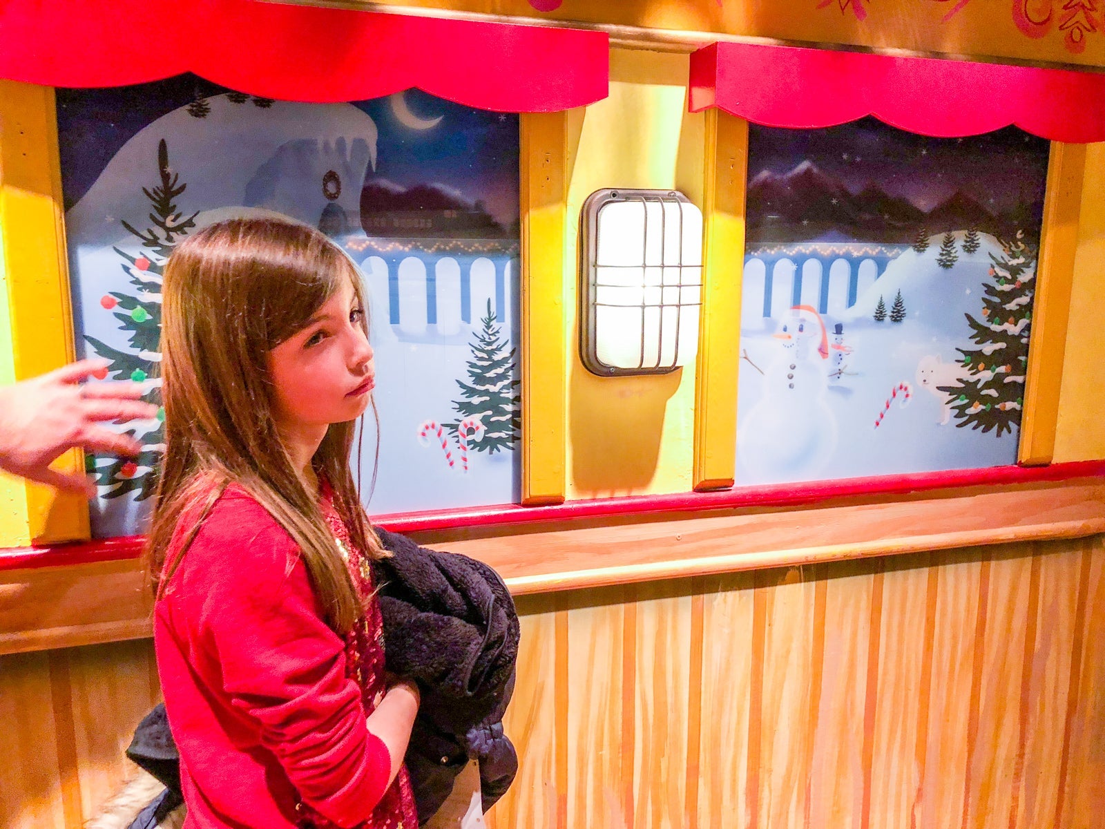 Tired visitor at Macy's Santaland