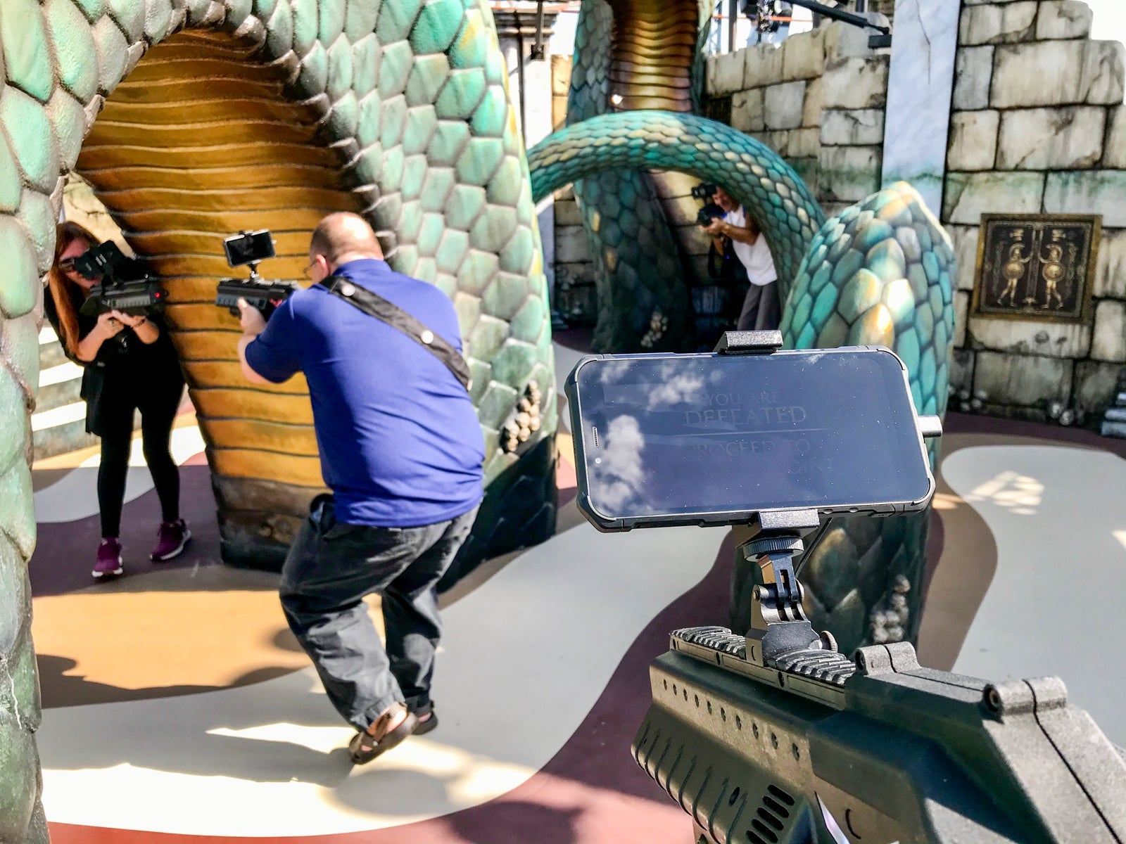 Laser tag on Norwegian Encore.