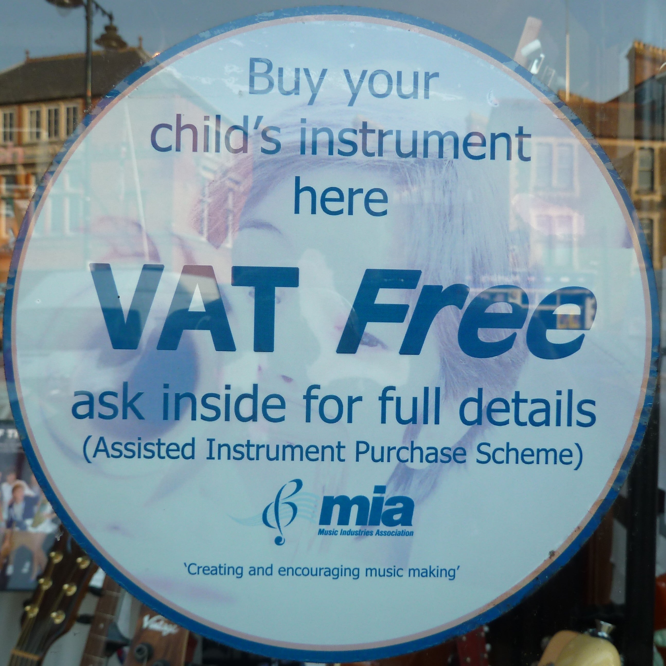 VAT Free sign