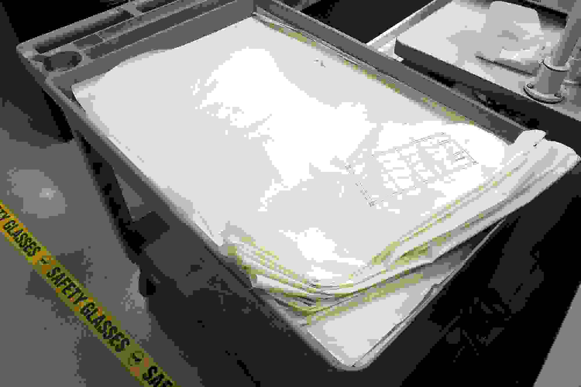 Airbags, laser-cut and ready for installation.