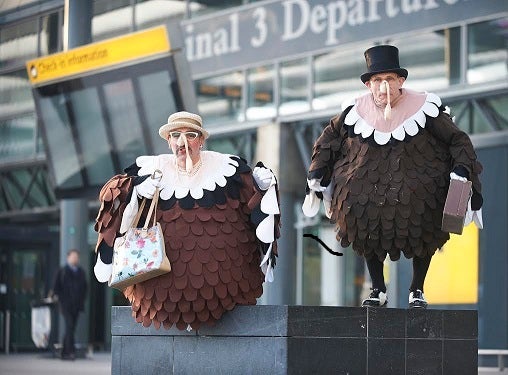 A previous Thanksgiving-themed event at London Heathrow played on the holiday's ties to turkeys.