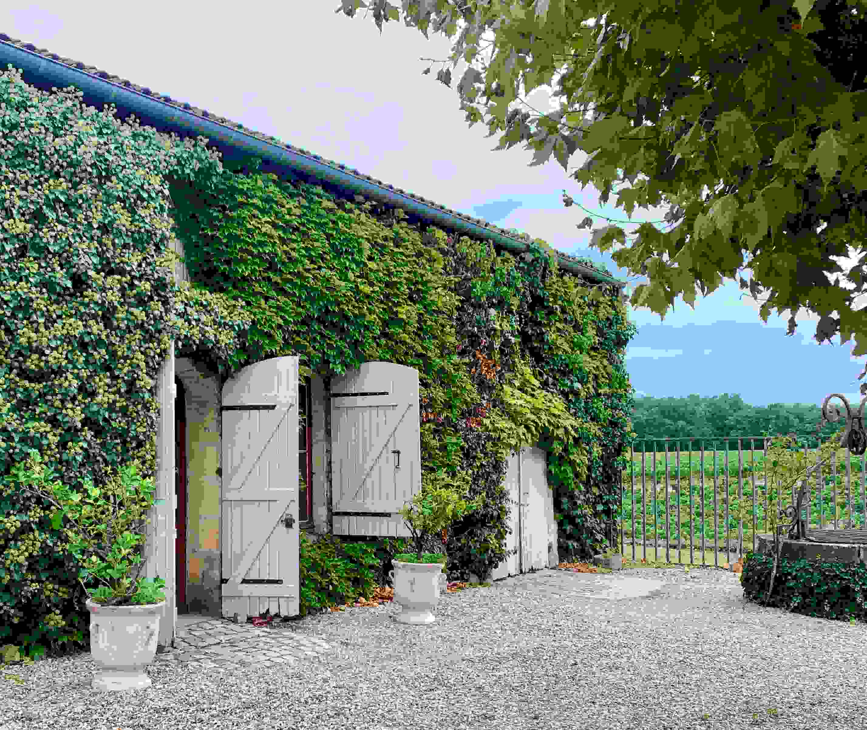 Bordeaux wineries are family-run businesses Chateau Doms houses its tasting room in a 17th-century farmhouse.