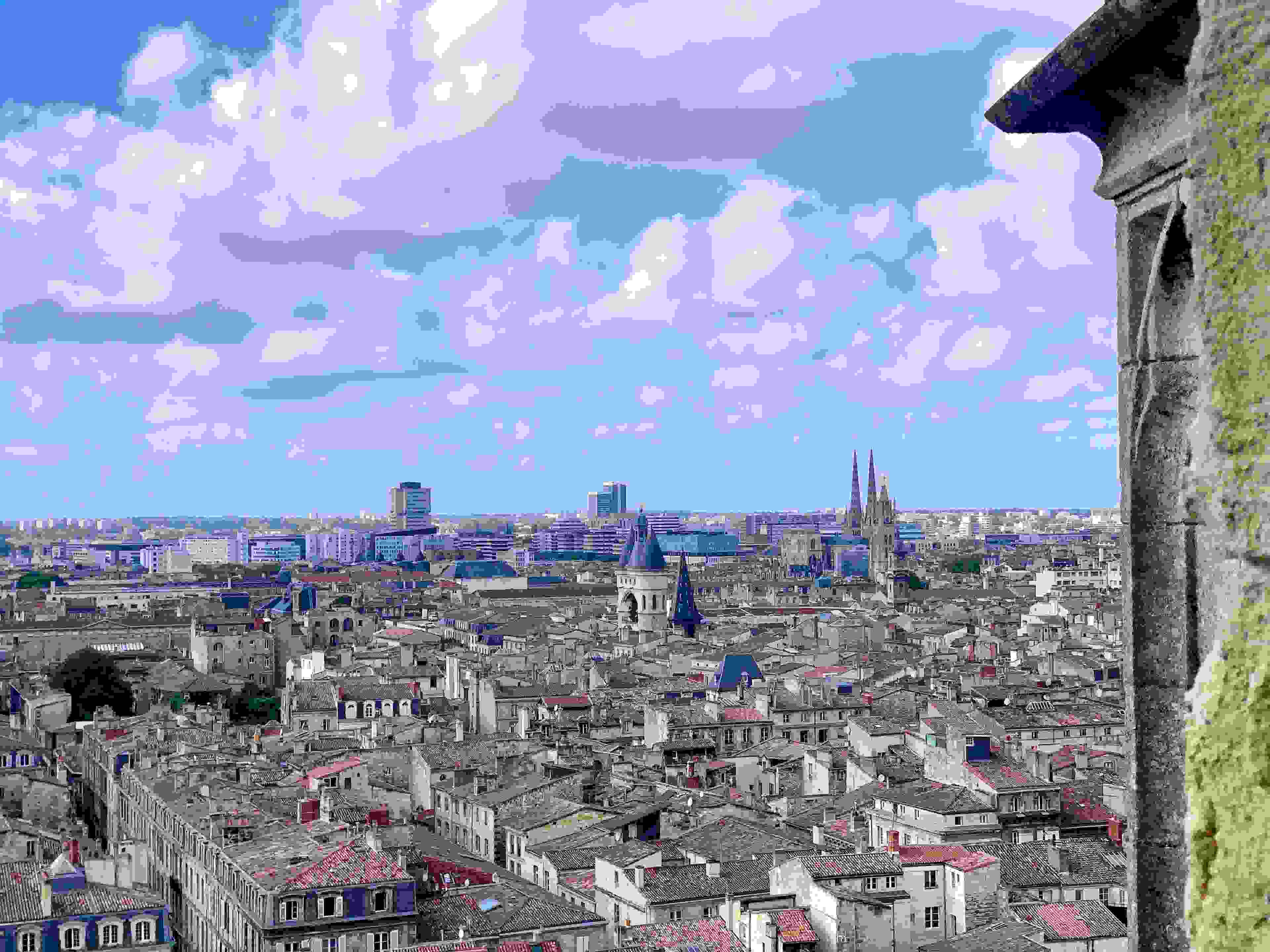 Some of the best views of Bordeaux can be had from the Cathedral bell tower.