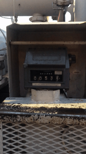Around one gallon per second. Image via author.