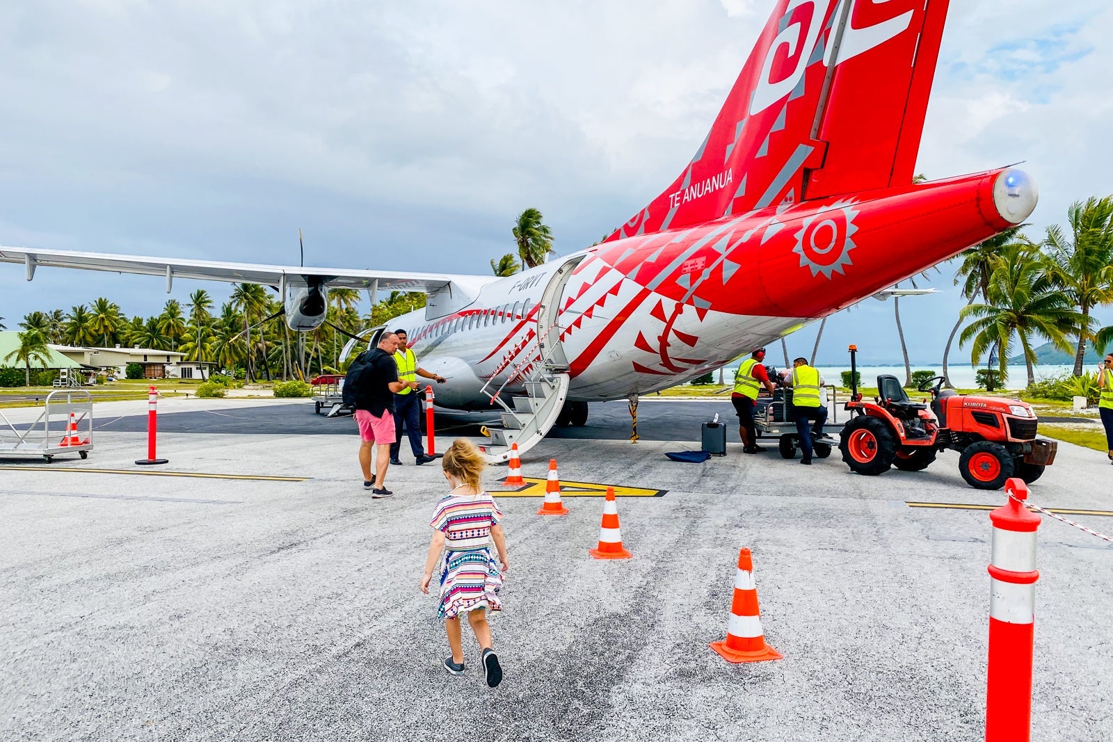 Air Tahiti flight from Bora Bora (Photo by Summer Hull/The Points Guy)