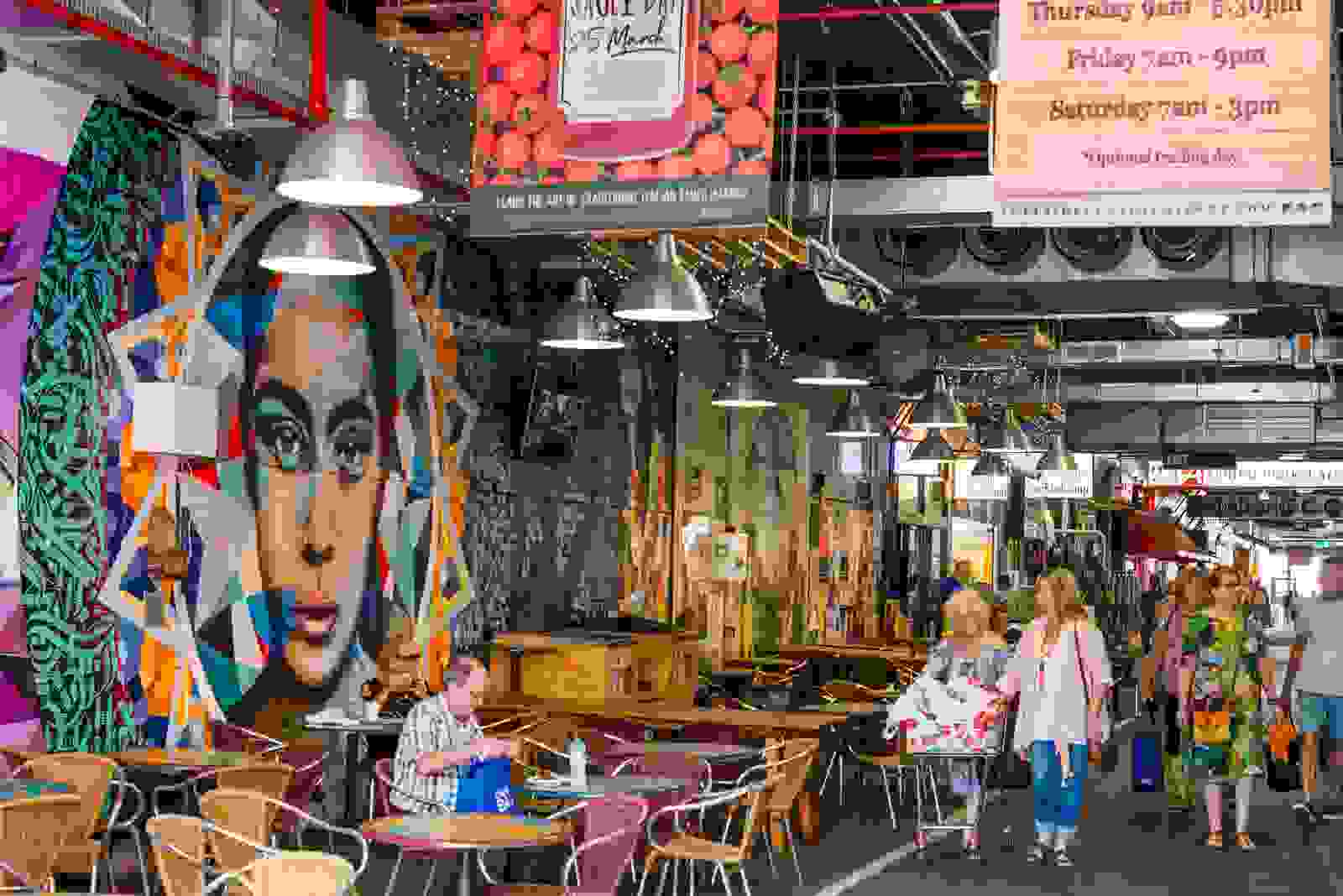 A cafe in the Central Market of Adelaide. (Photo by Education Images/Universal Images Group/Getty Images)