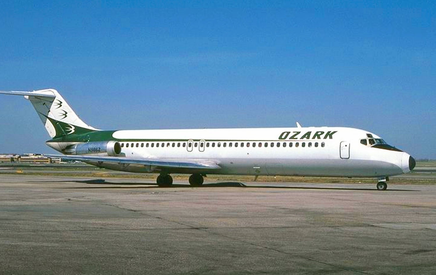 Ozark's handsome livery was ahead of its time.