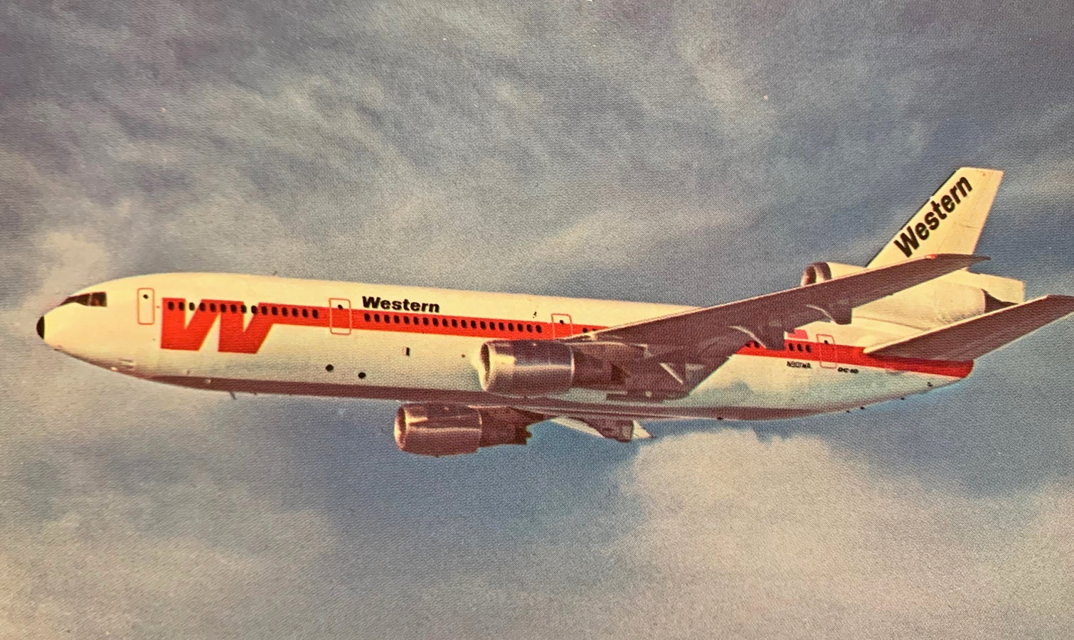 Western's jet fleet included 707s, 727s, and DC-10s like this one.