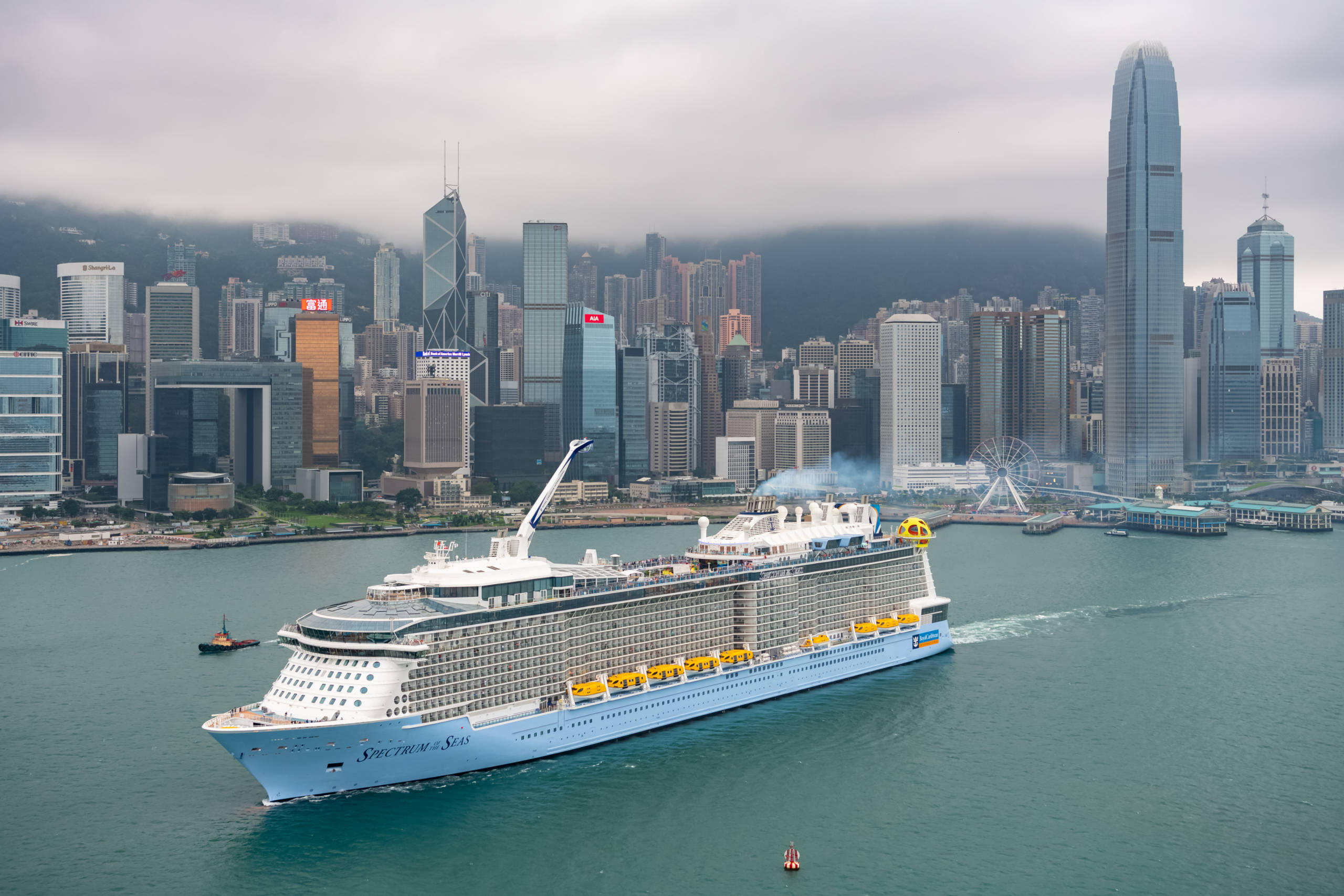Spectrum of the Seas sails into Hong Kong