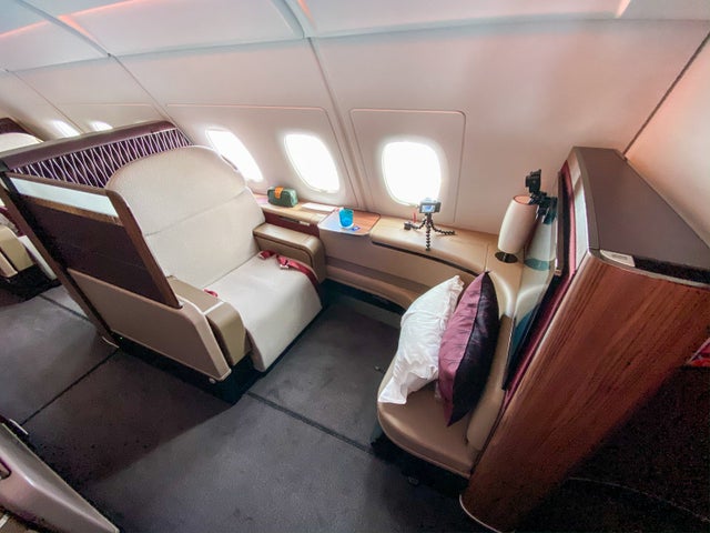 Booking 31 hours of flying in first and business class for 112,800 ...