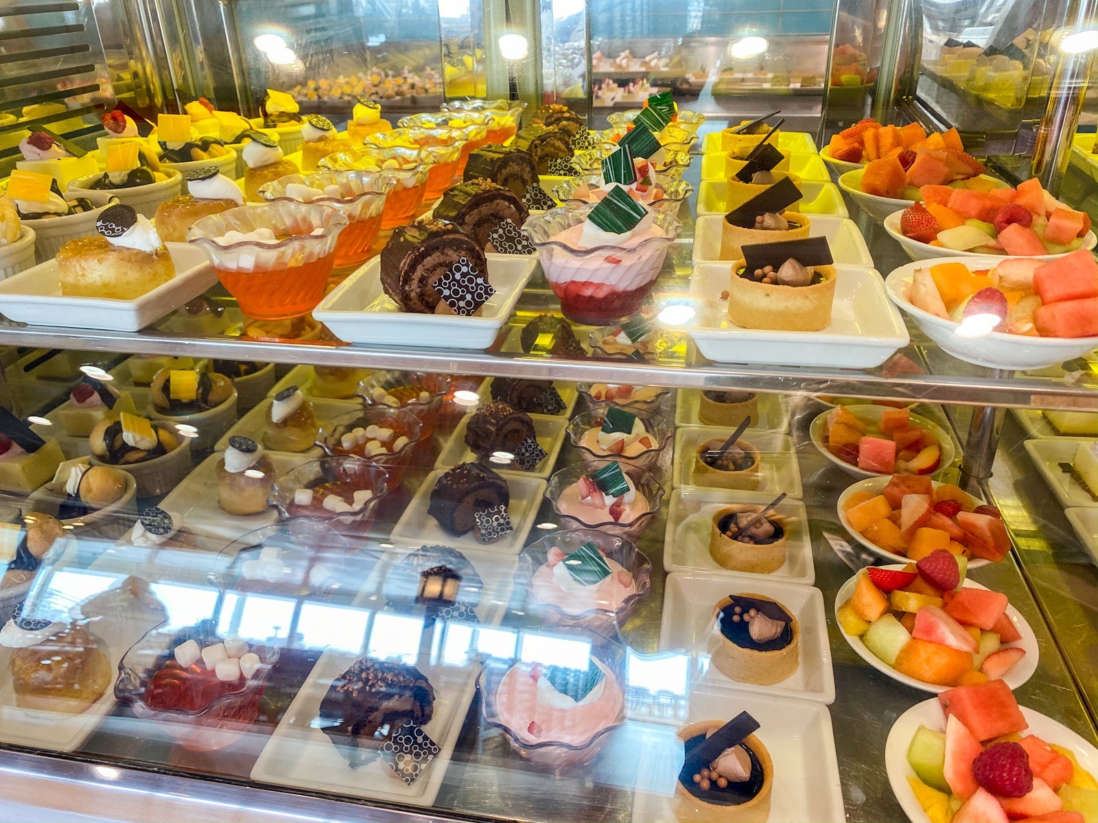 Desserts on Disney Wonder buffet