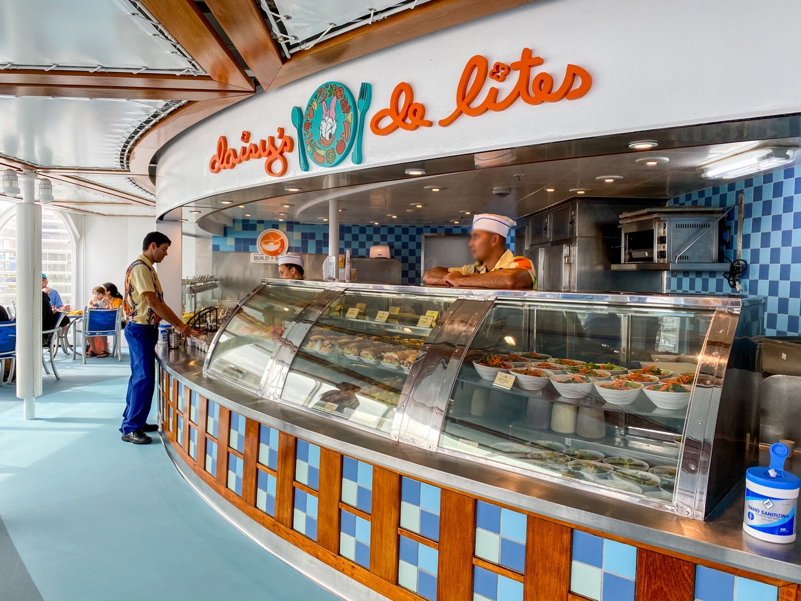 On deck food on Disney Wonder