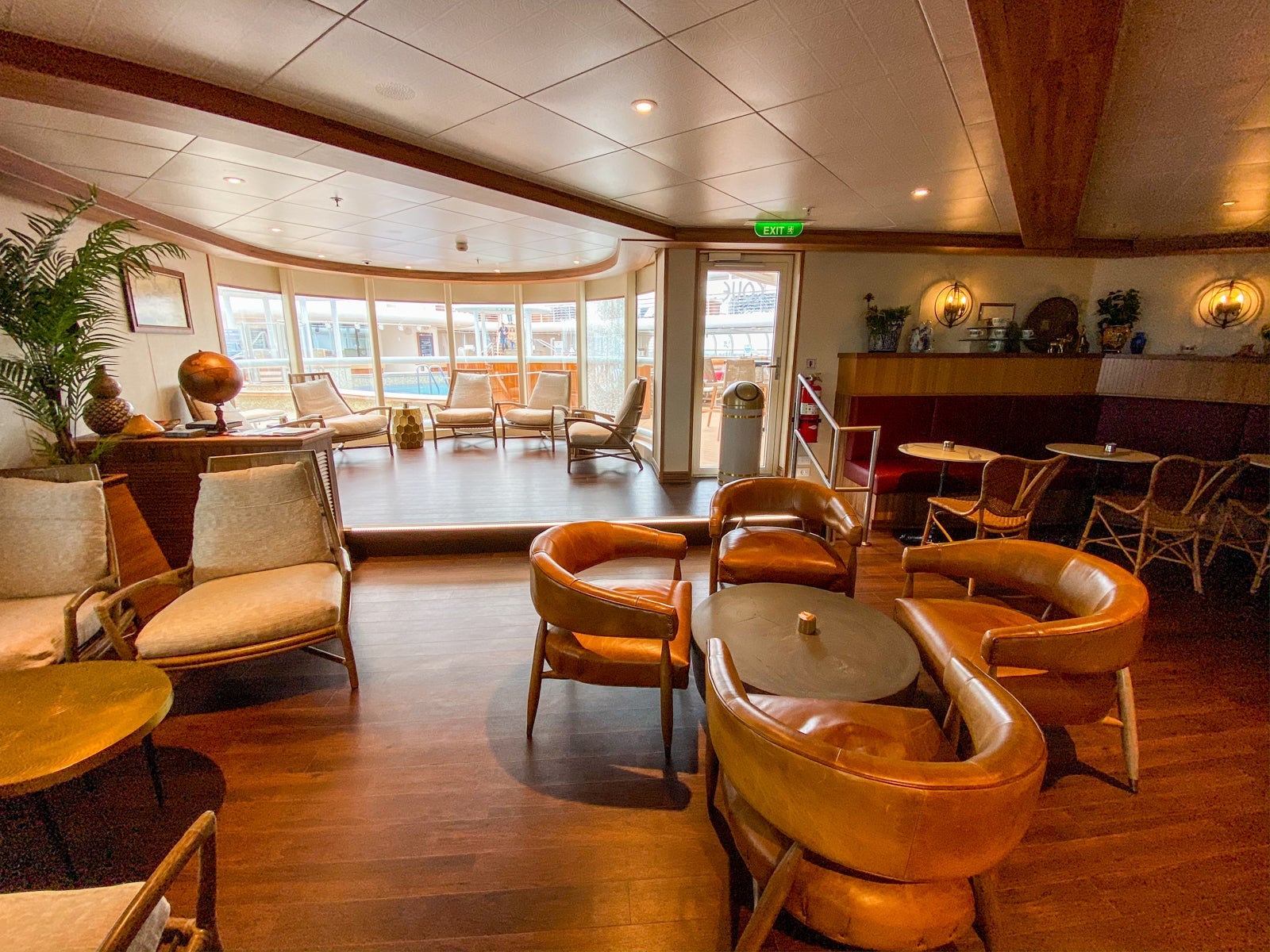 Seating area at Cove Cafe