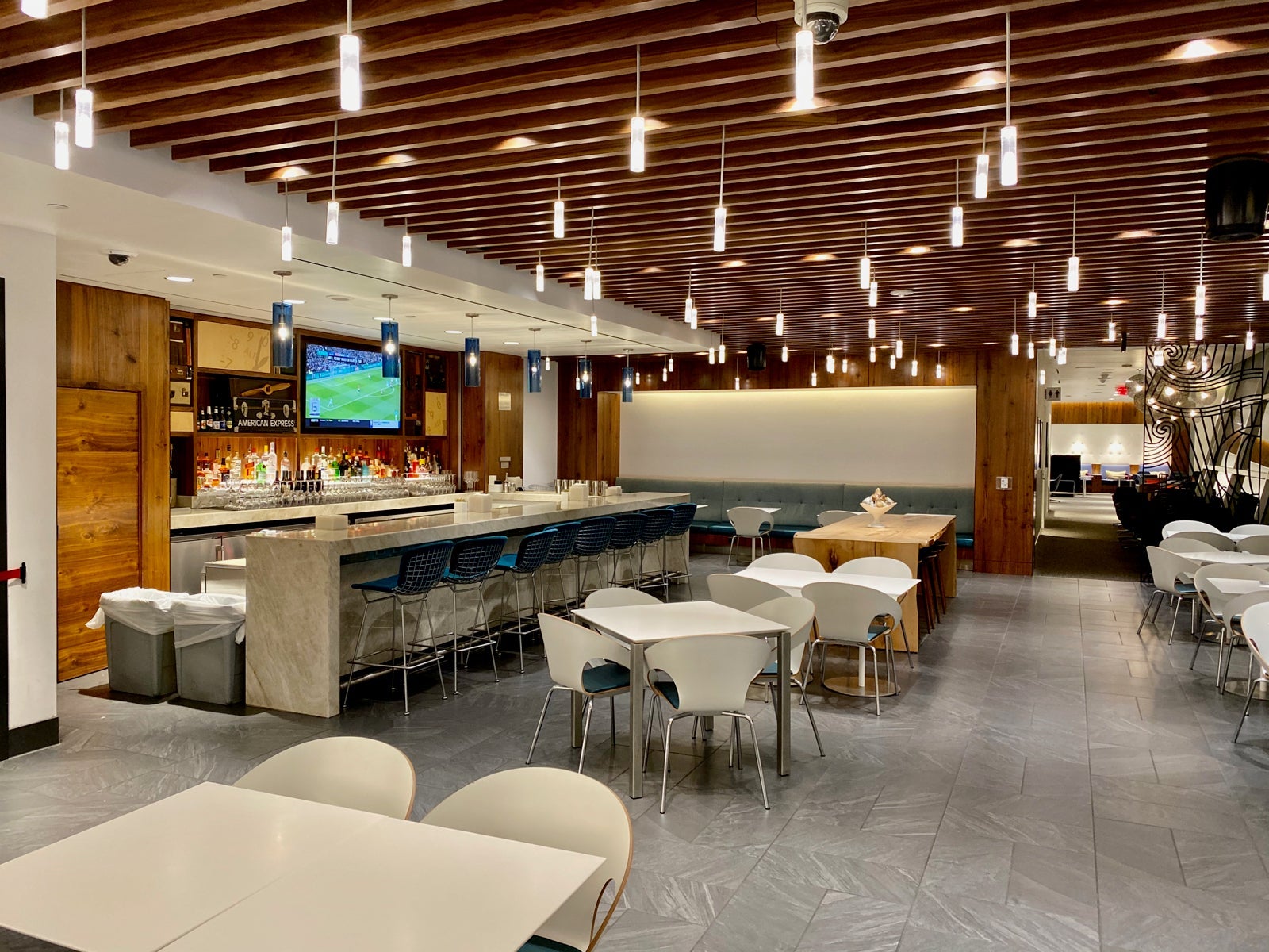 an Amex Centurion Lounge inside an airport