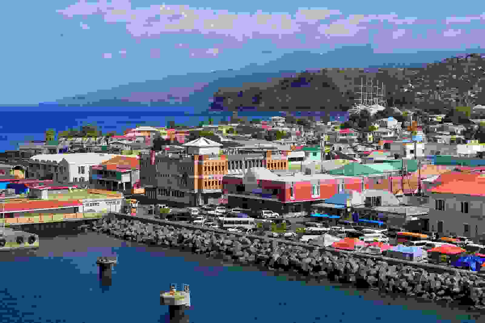 Port of Roseau in Dominica. (Photo by Richard Cummins/robertharding/Getty Images)