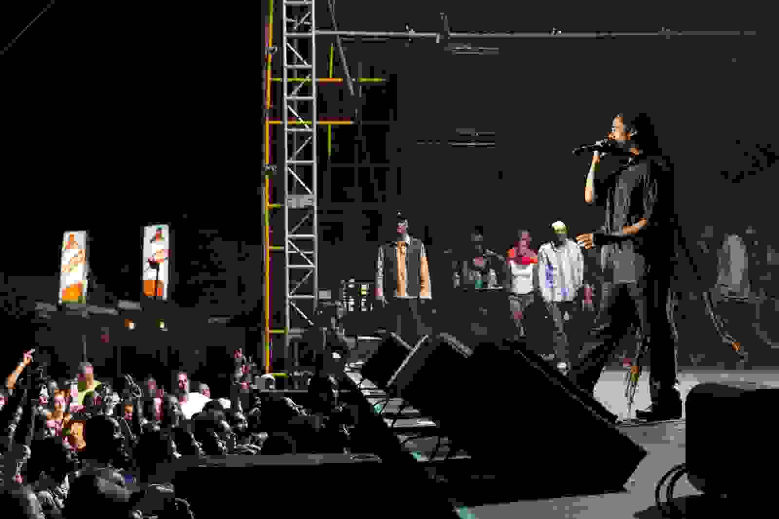Damien Marley at the Reggae Sumfest. (Photo by Shelby Soblick/Getty Images)