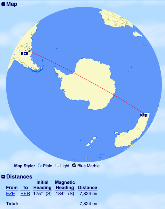 Transoceanic Flight Map Why trans-ocean flights in the Southern Hemisphere are rare - The ...