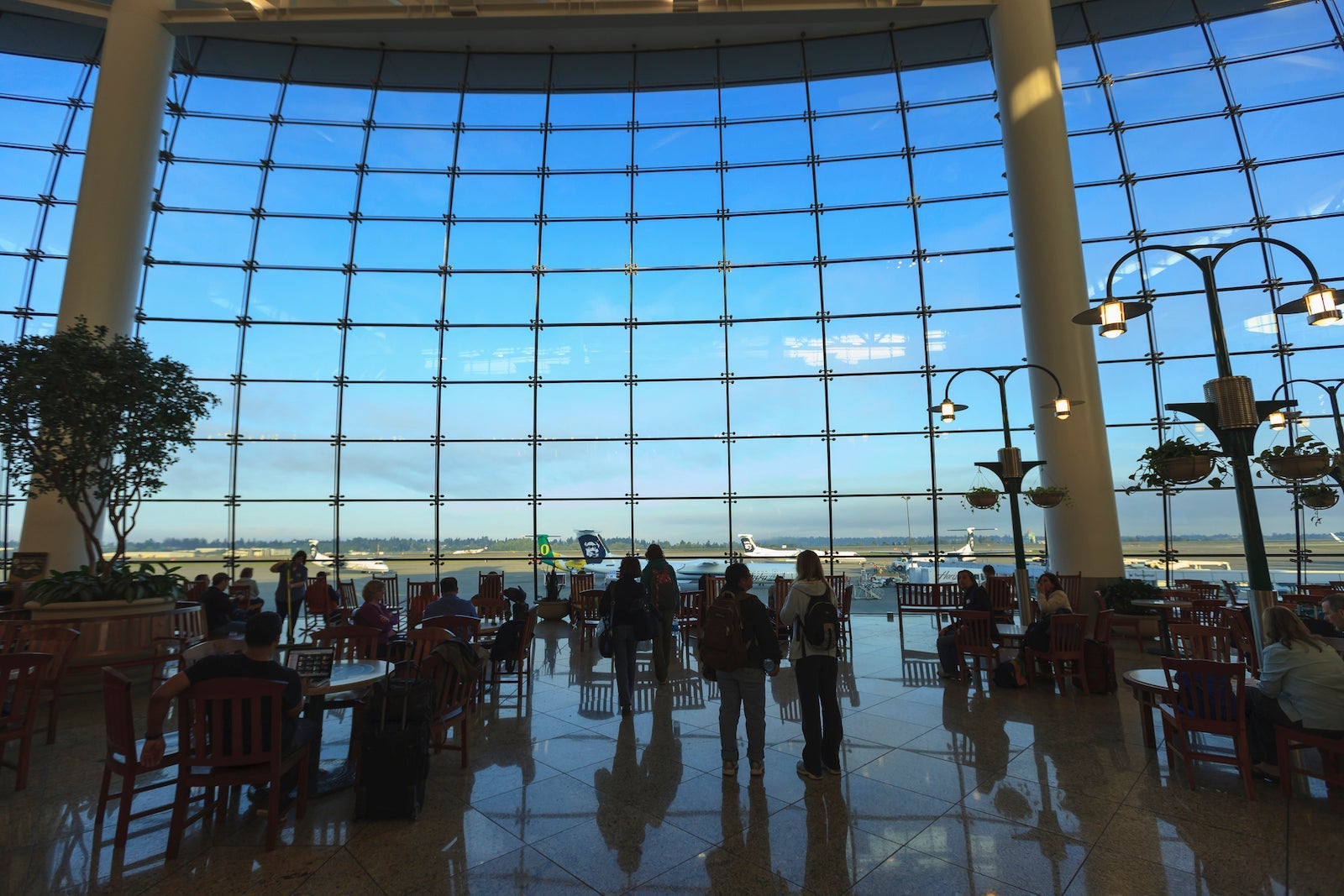 Concourse C at Seattle Tacoma International Airport. 
