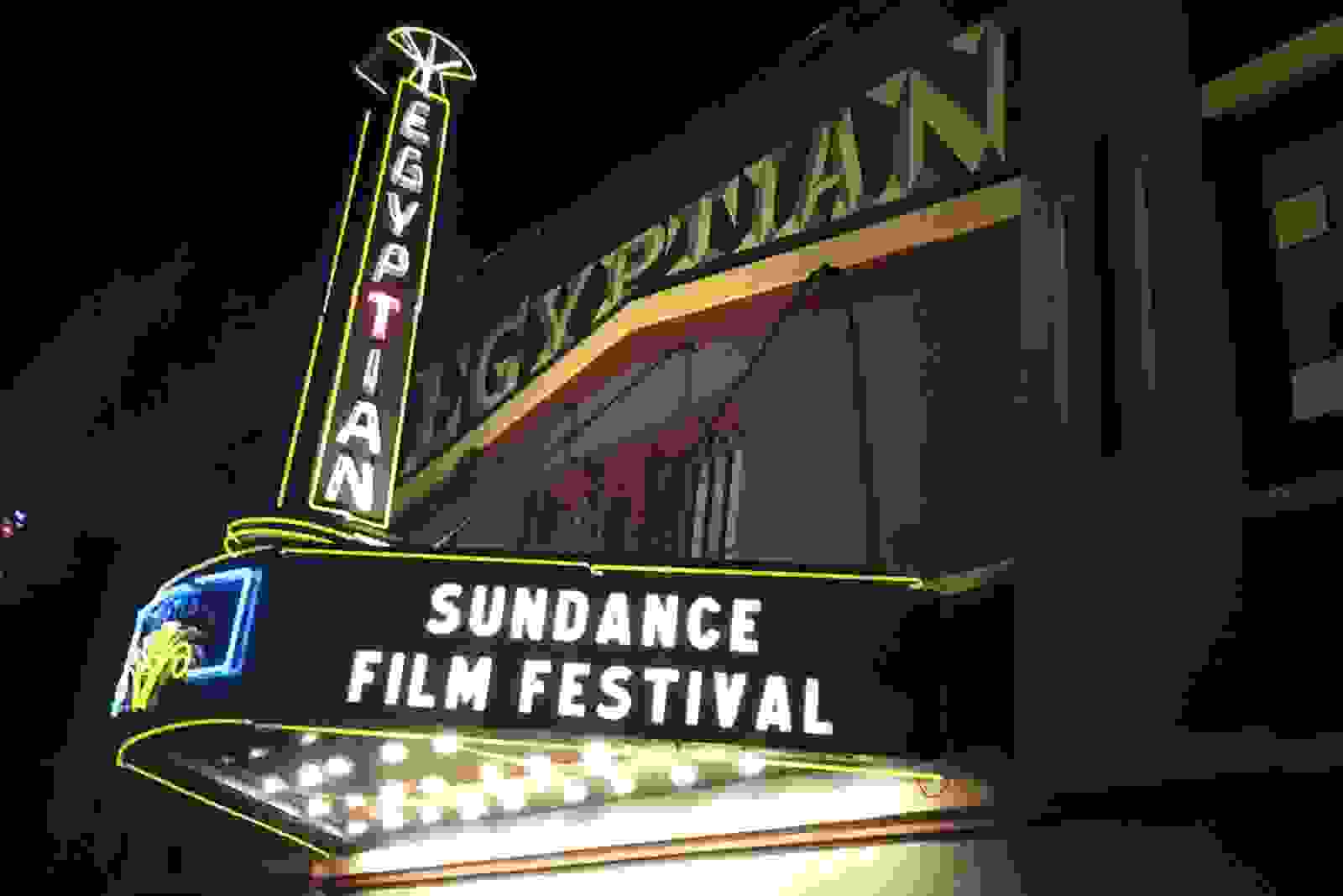 The Egyptian theater for the Sundance film festival. (Photo by Pureadiancephoto/Getty Images)