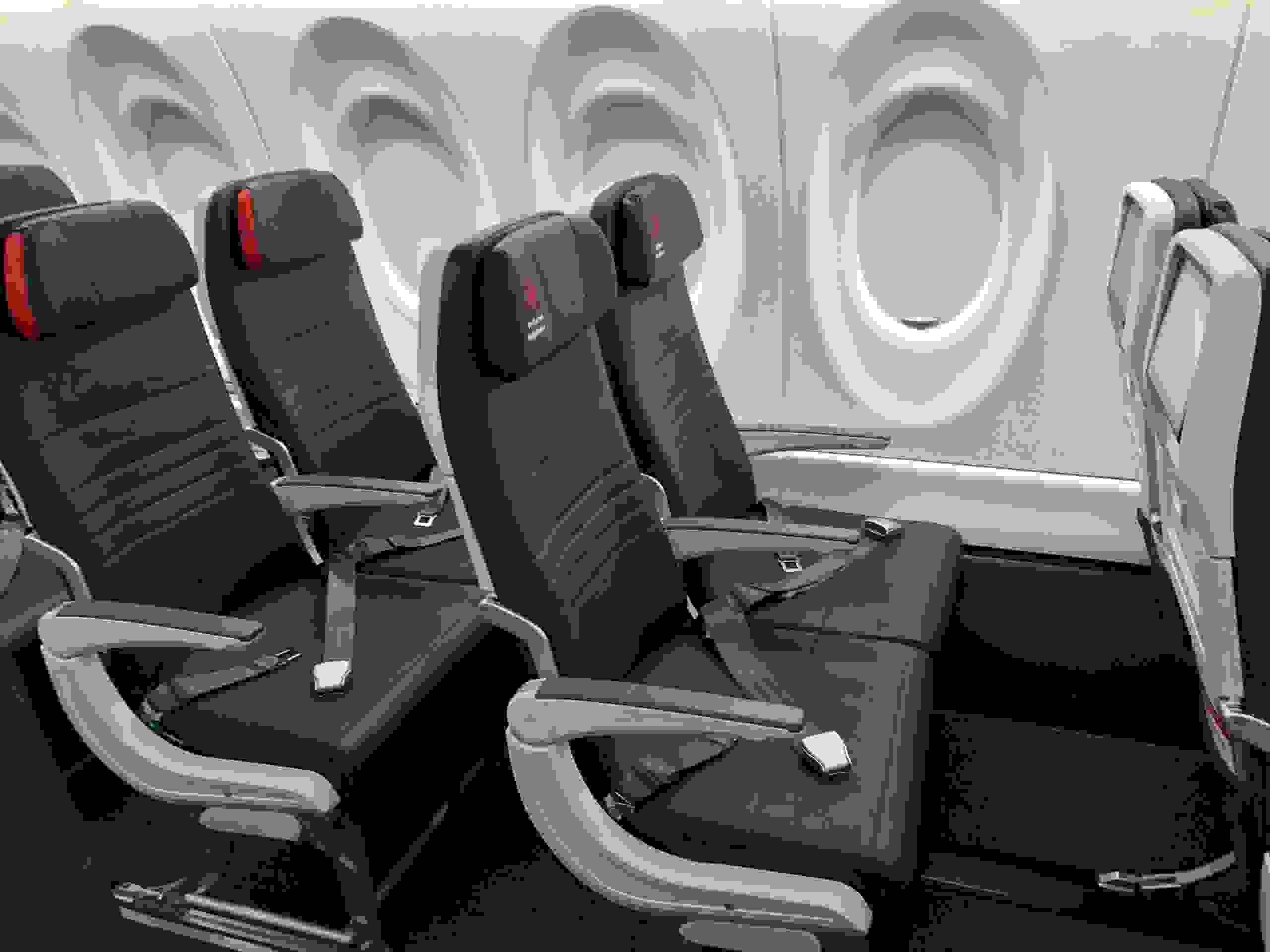 Air Canada has 20 extra-legroom preferred seats on its A220s. (Photo by Edward Russell/TPG)