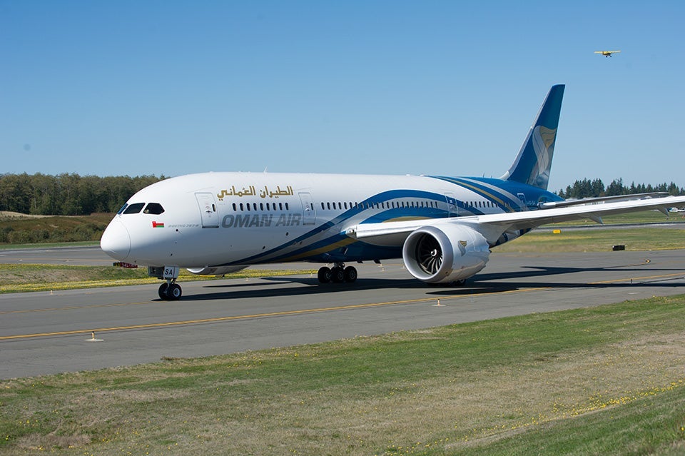 Oman Air plane