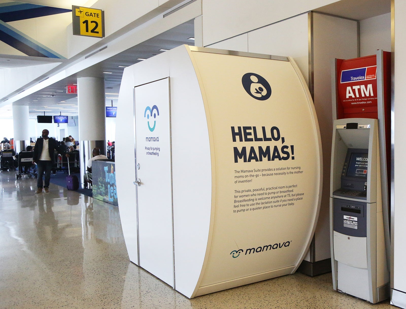 A Mamava Original at JFK's Terminal 5. (Photo via Shutterstock)