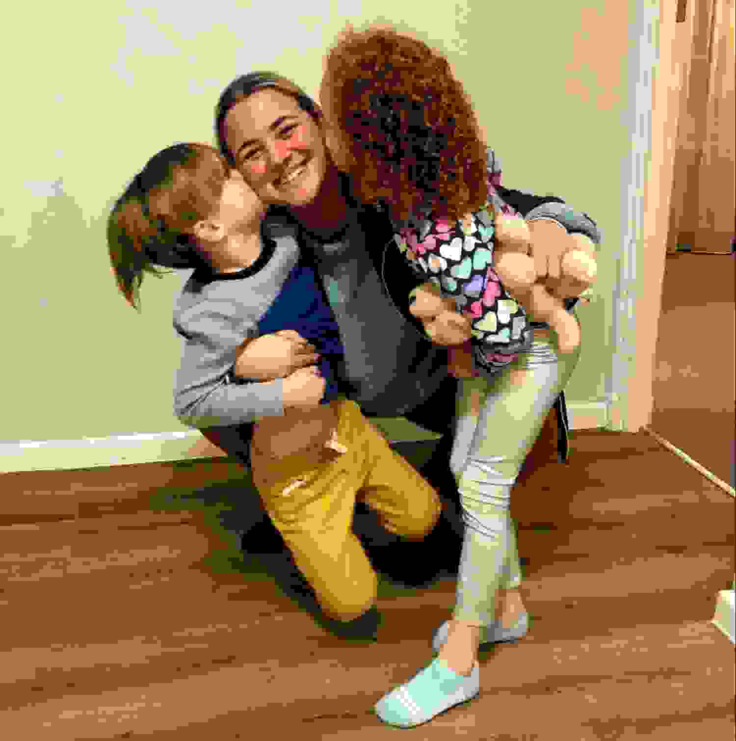 The kids didnt want to say goodbye to their London Nanny. Photo by Nathan Richardson/The Points Guy