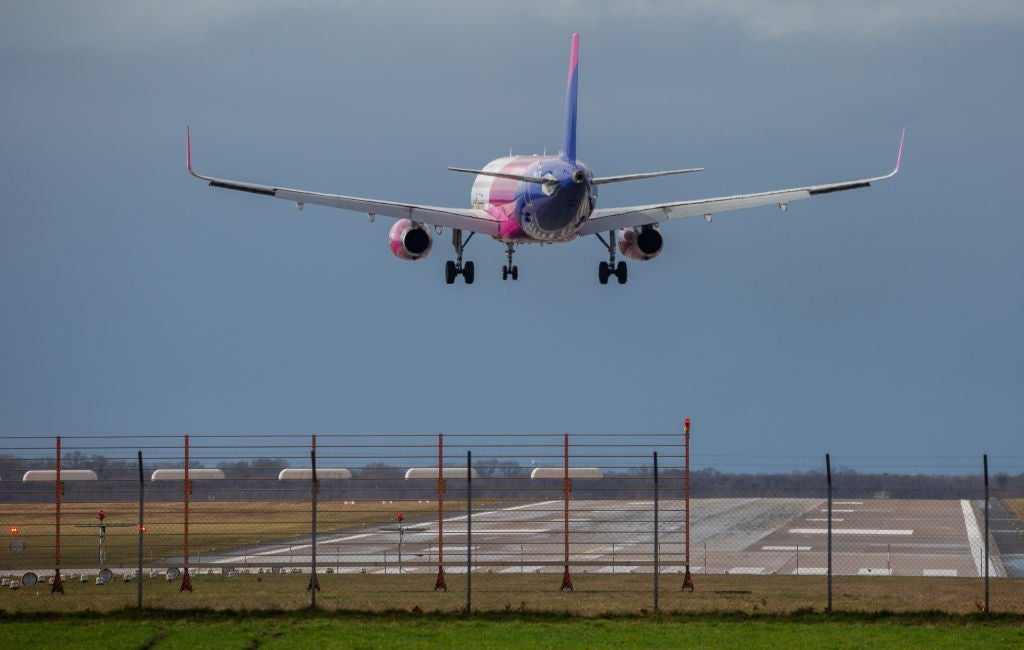 Plane landing