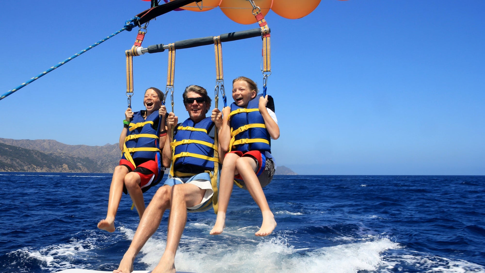 Happy Family Parasailing