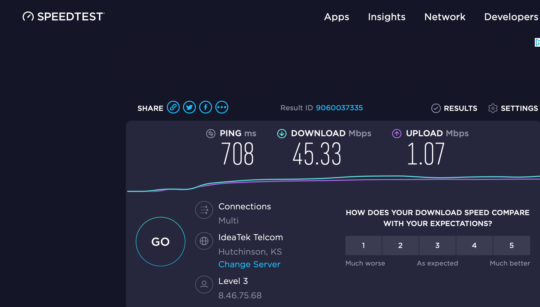Okta WiFi test on Alaska Airlines.