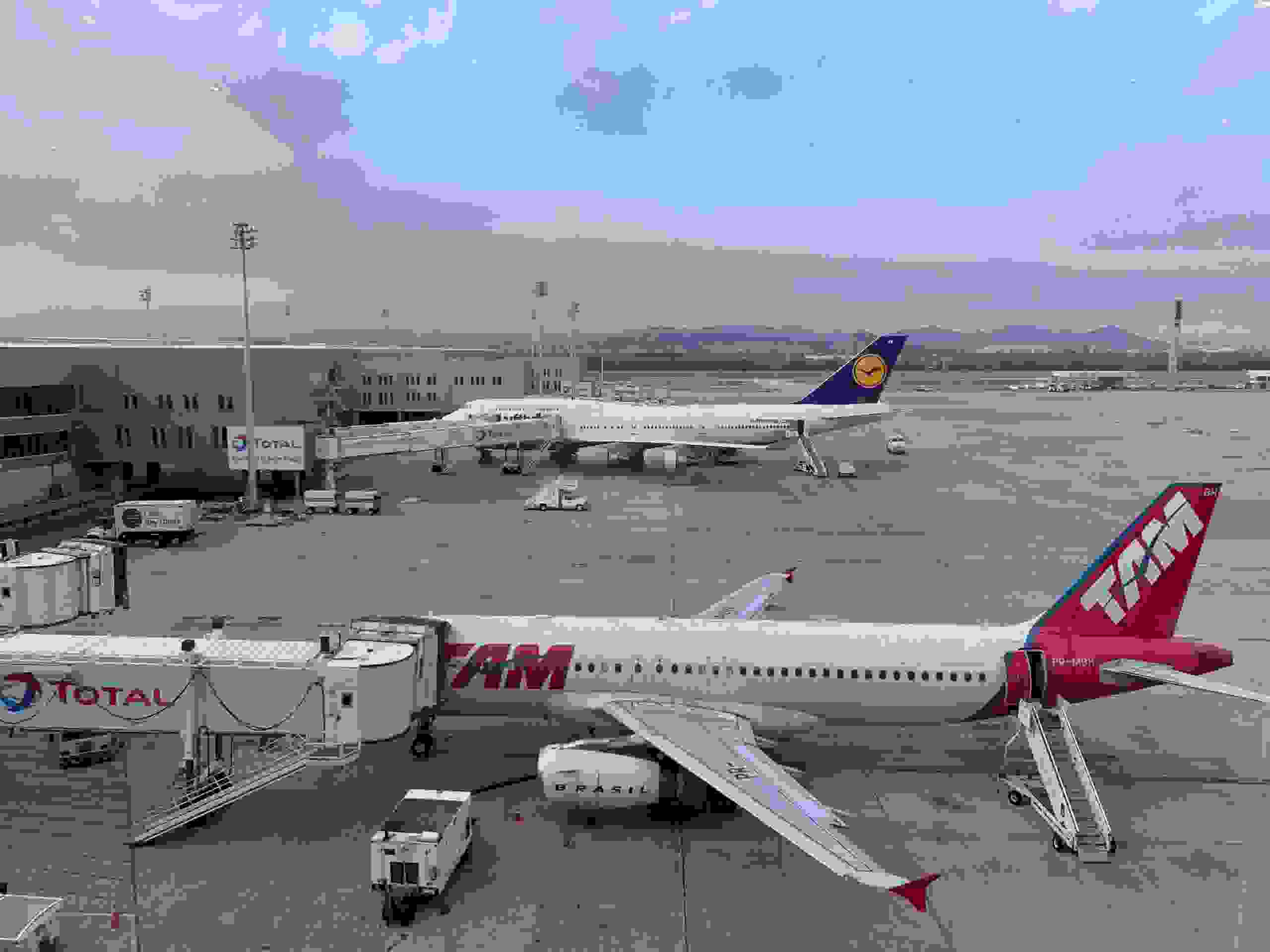 View of gates from lounge at Rio Airport in Jan. 2020.