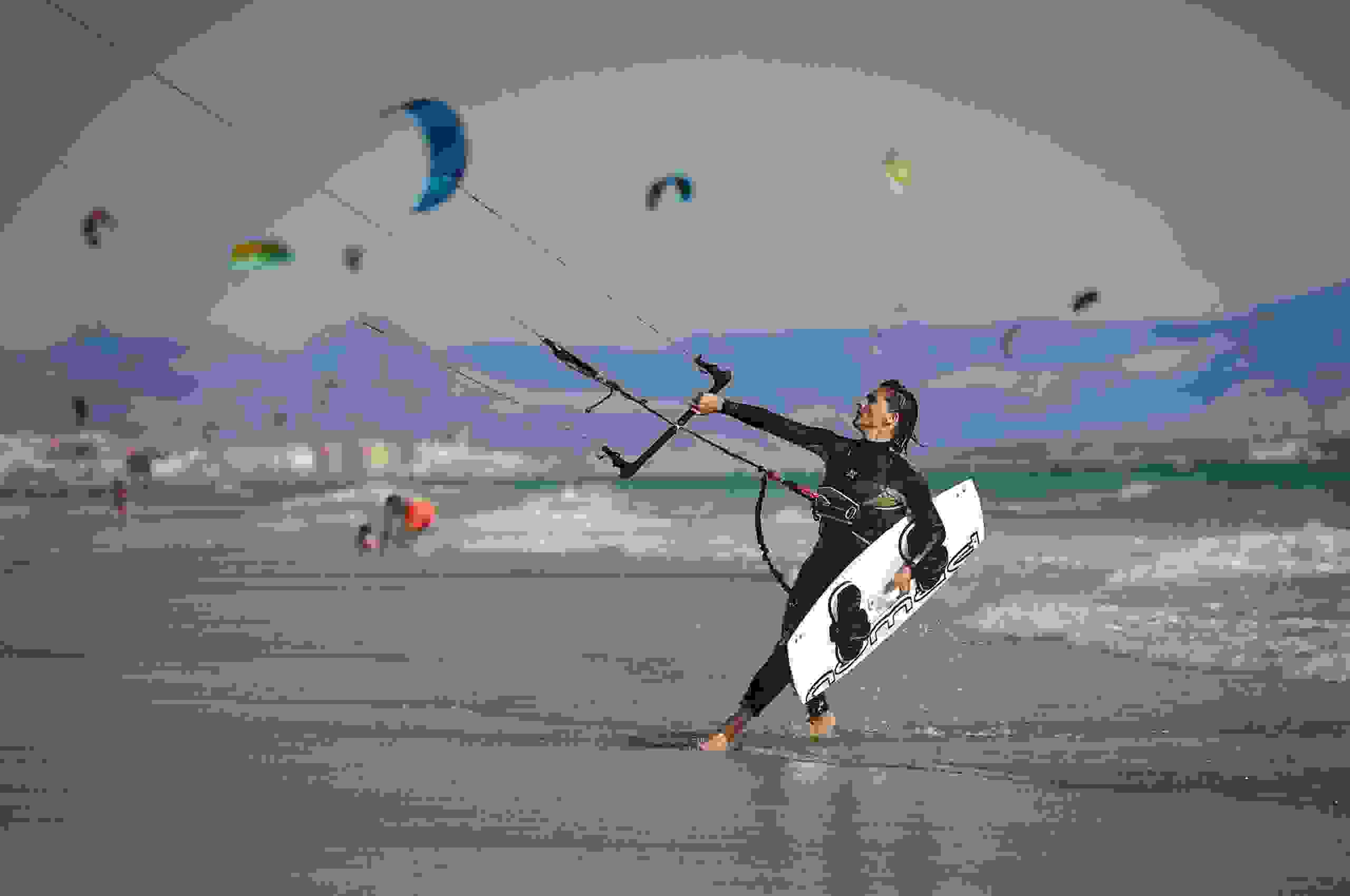 Kitesurfers in Tarifa. (Photo by Vidar Nordli-Mathisen on Unsplash)