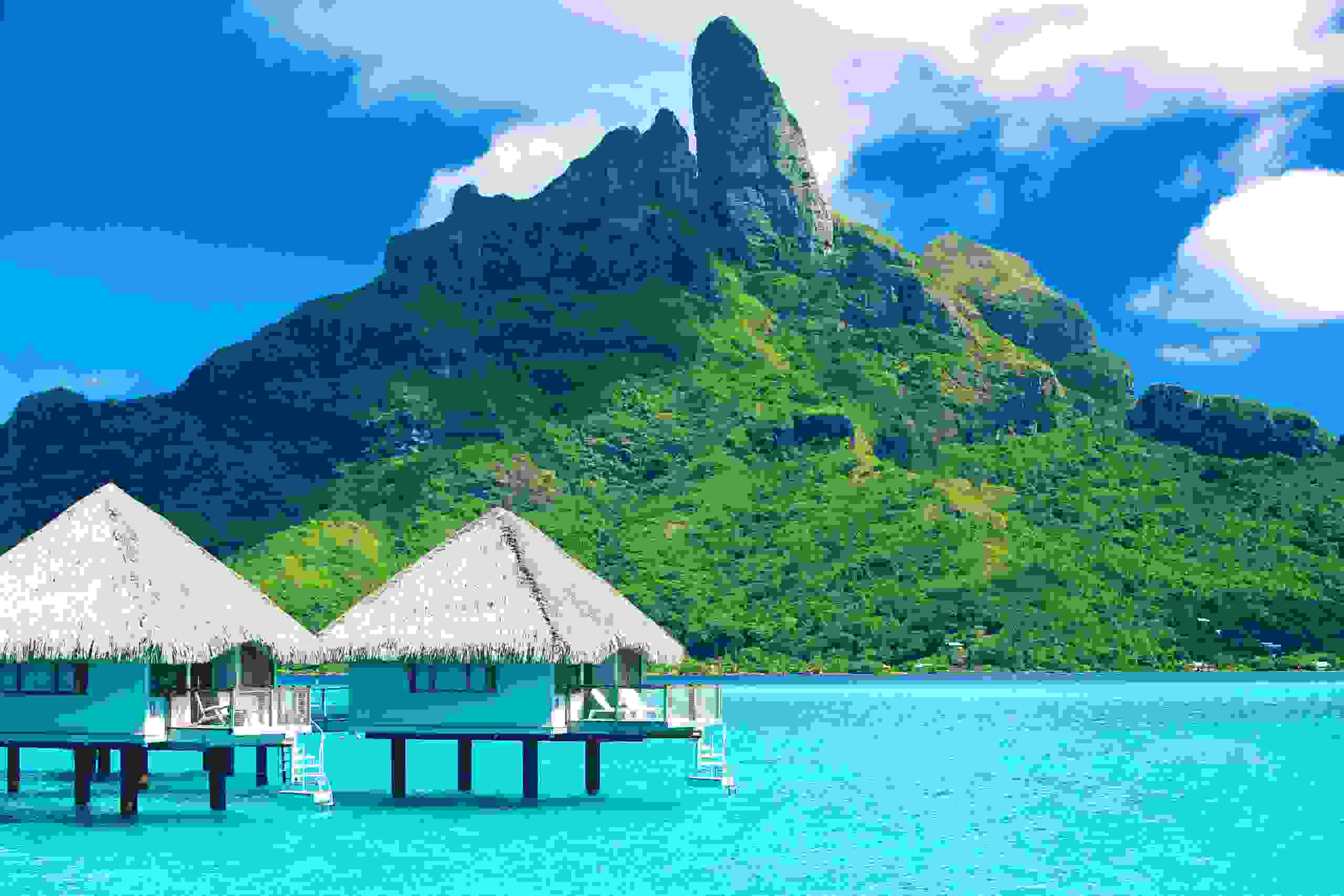 Bora Bora Tahiti Mt Otemanu. (Photo by Getty)