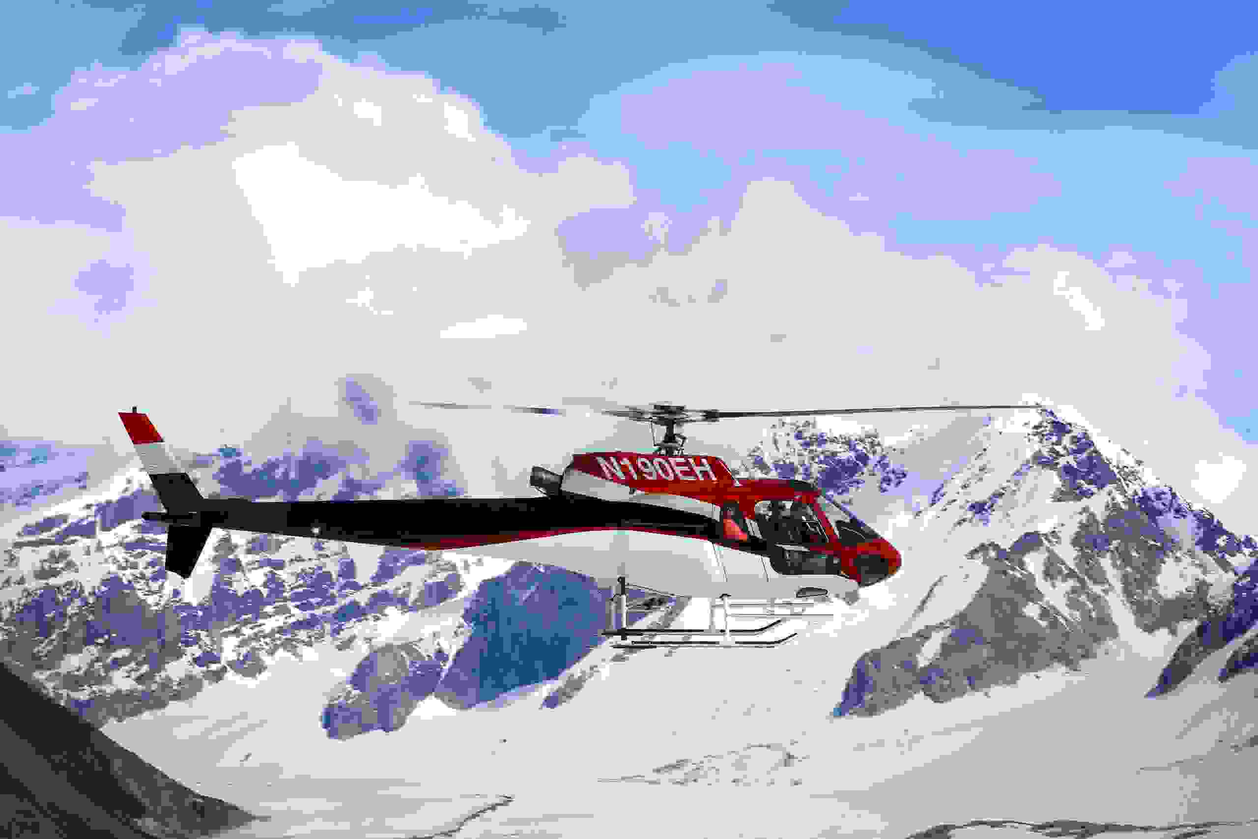 A helicopter ride over the Juneau Icefield is one of the excursions available to cruisers visiting Juneau, Alaska. (Photo courtesy of Alaska Tourism)