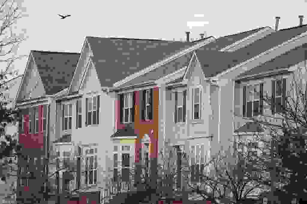 POTOMAC FALLS, VA - FEBRUARY 16: Townhouses in the Great Falls Chase neighborhood of Potomac Falls, Virginia on Sunday, February 16, 2020. (Photo by Amanda Andrade-Rhoades for The Washington Post via Getty Images)