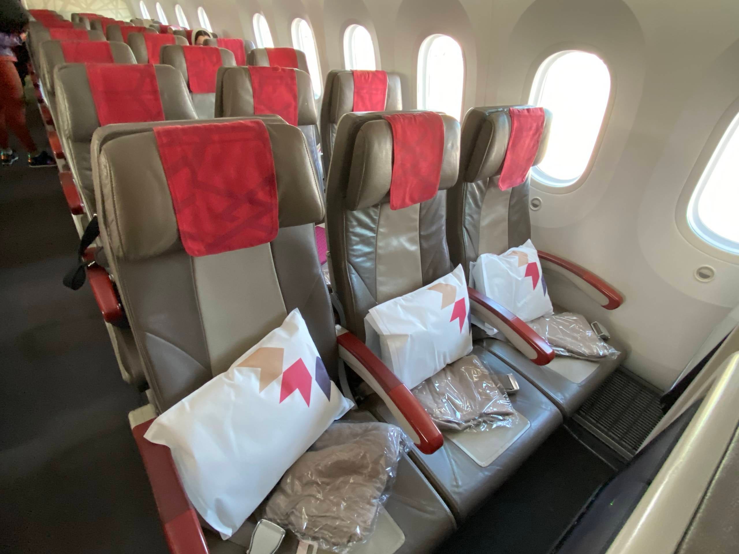 Economy class seats on Royal Air Maroc's Boeing 787-8. (Photo by Benét J. Wilson/The Points Guy)