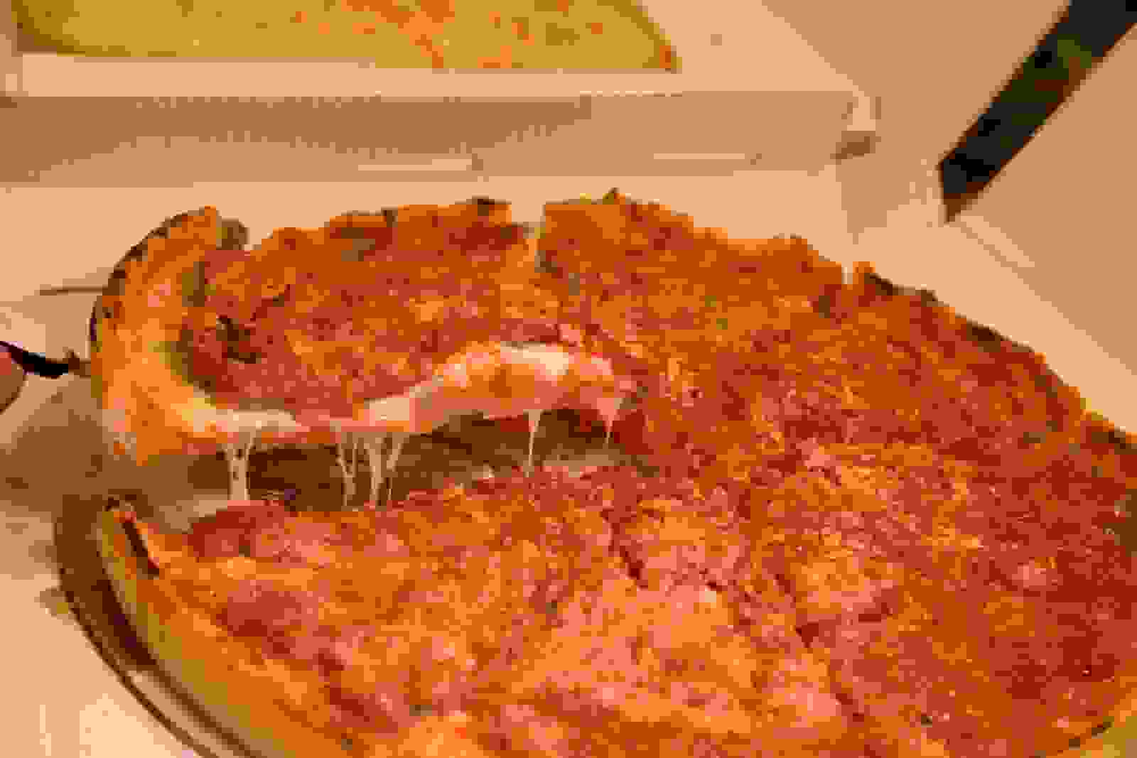 Lou Malnati's Pizzeria. (Photo by Charles Cook/Getty Images)