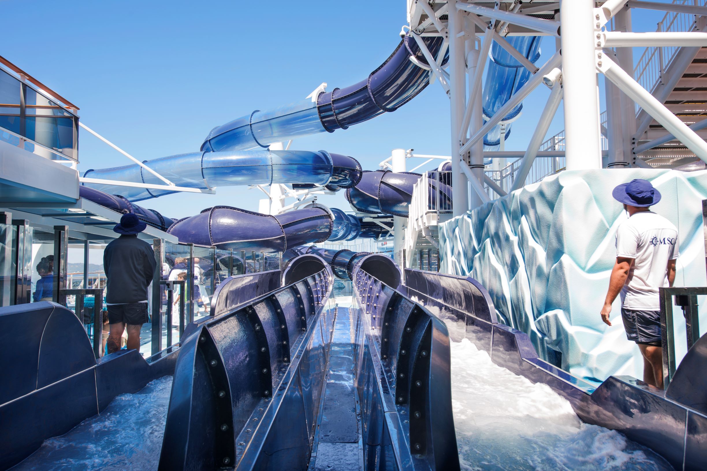 The waterpark on MSC Meraviglia