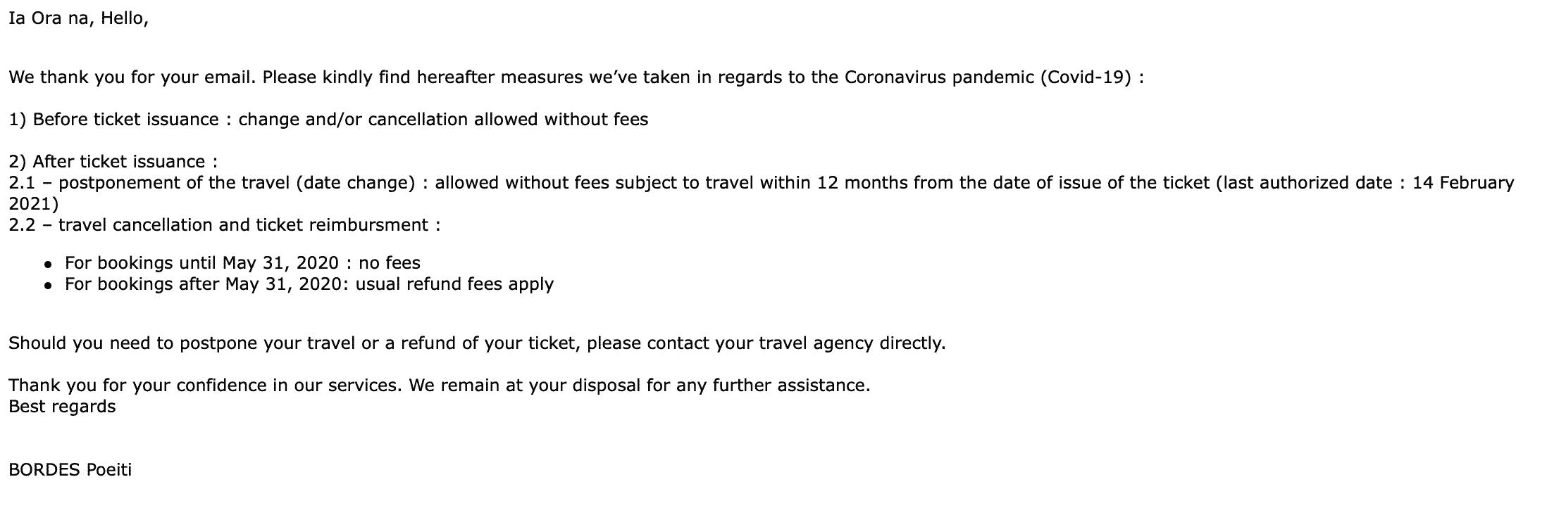 Air Tahiti email