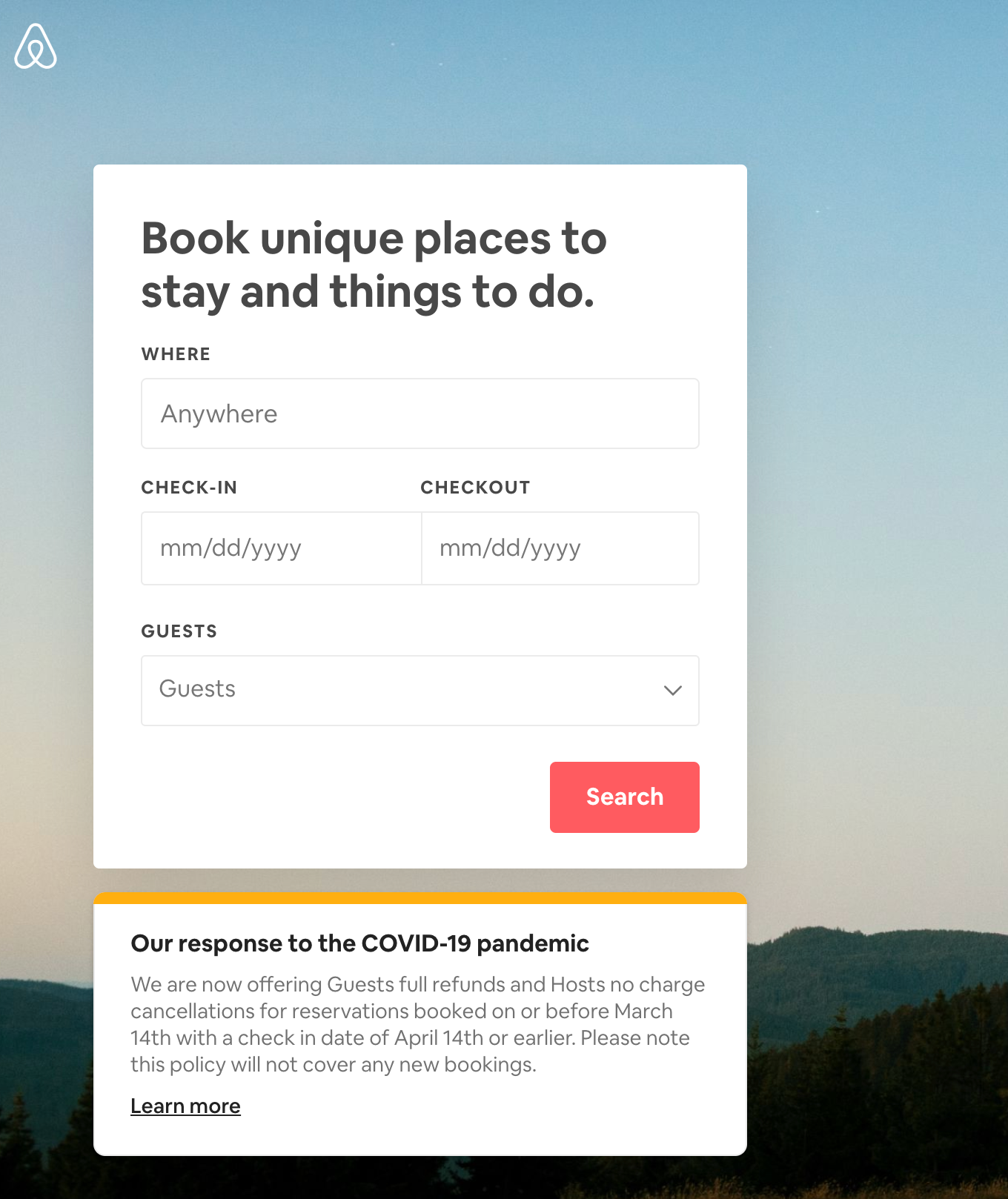 Airbnb cancellation policy