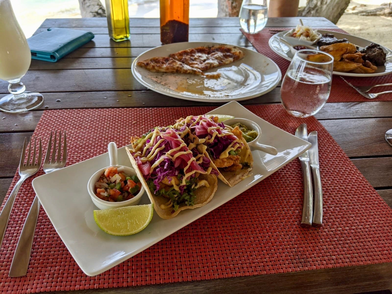 Fish tacos at lunch. (Photo by Carissa Rawson).