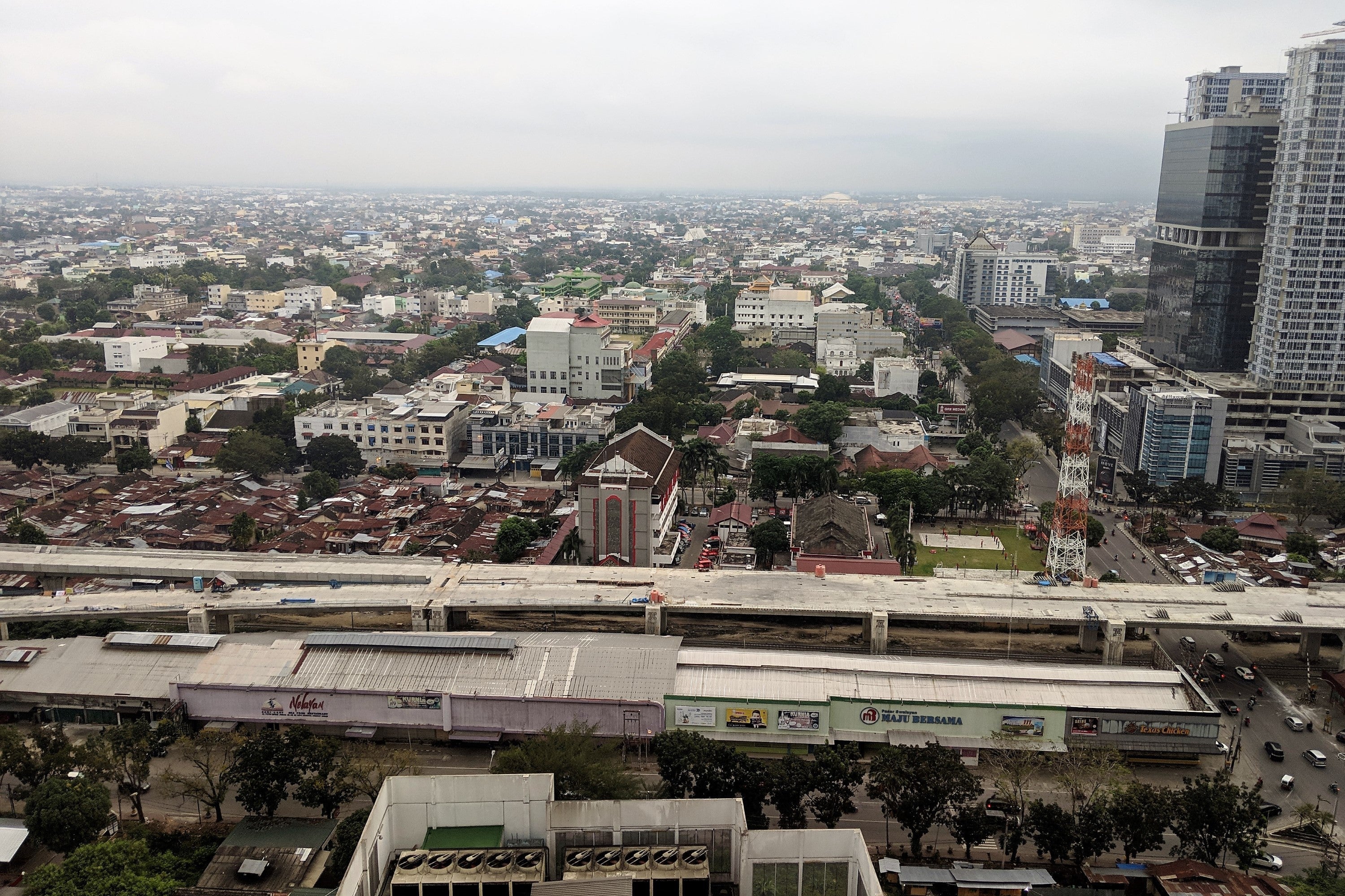 The view east from room 2201.
