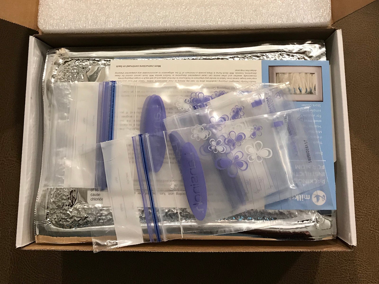 Milk Stork box contents